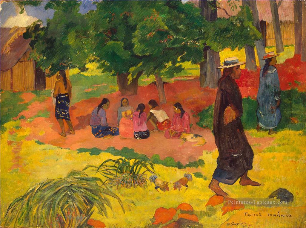 Taperaa Mahana postimpressionnisme Primitivisme Paul Gauguin Peintures à l'huile
